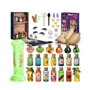 Magical Potions Kit 20 Witch Formula Mix Bottles DIY Arts and Craft Fairy Magic